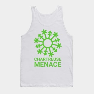 "Chartreuse Menace" Gender Snowflake - Green Tank Top